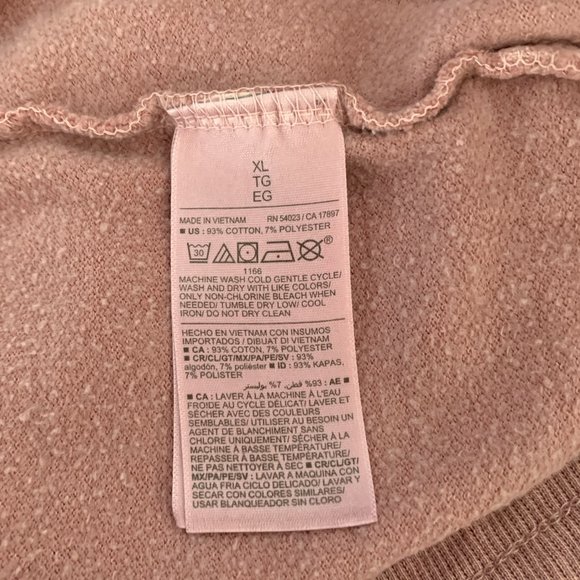 Old Navy Mid Rise Joggers Sweatpants Vintage Street Fleece Mauve Pink Size XL - Picture 6 of 8